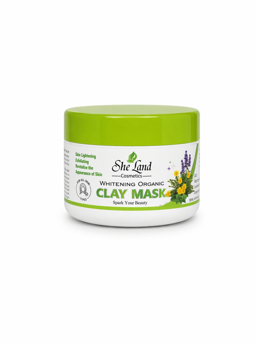 SheLand Organic Skin Whitening Clay Mask 120g