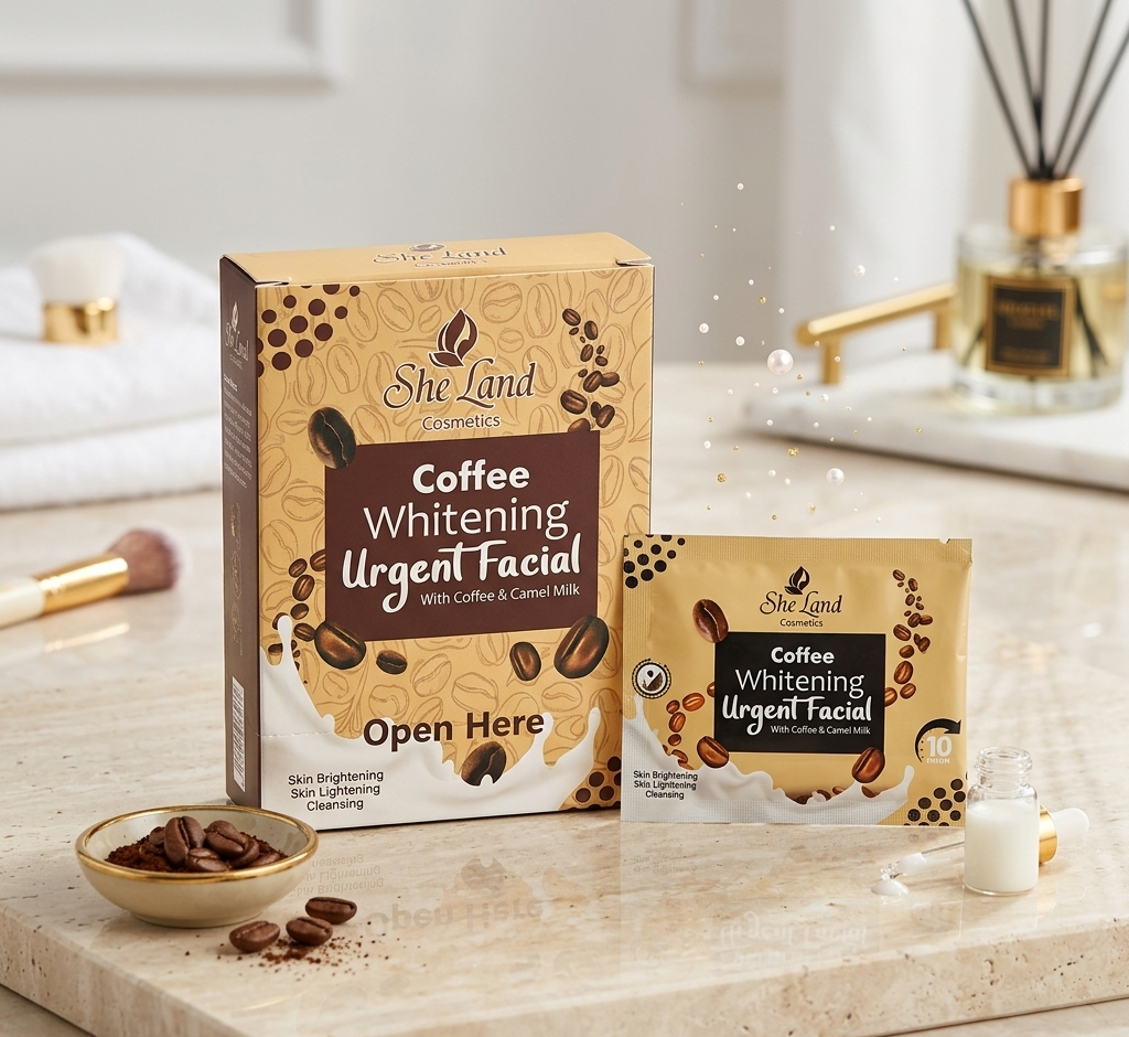 SheLand Coffee Urgent Facial Box (24 Sachets)